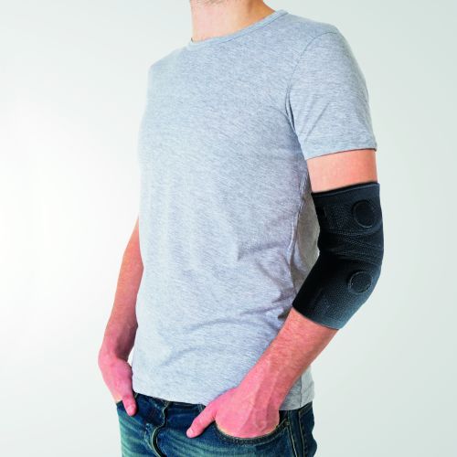 Forebyggelse & velvære - Magnetic Microfiber Elbow Brace Black